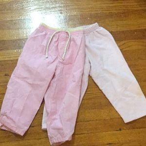 Two pink pants